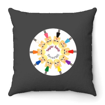Discover Tayl0r Swift Saved Mii Throw Pillows