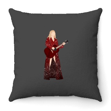 Discover red eras tour Throw Pillows