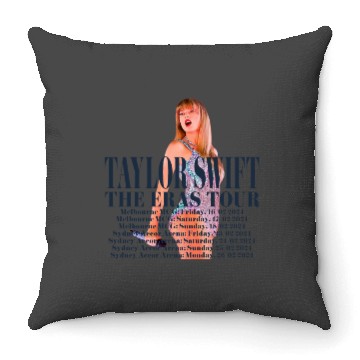 Discover Eras tour Australia Fitted Scoop Throw Pillows