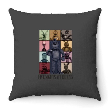 Discover Five Nights At Freddys Eras Tour  .png Throw Pillows
