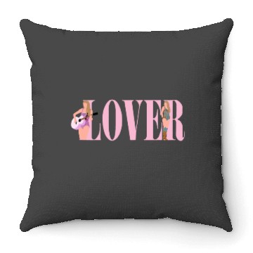 Discover Lover art (eras tour) Throw Pillows