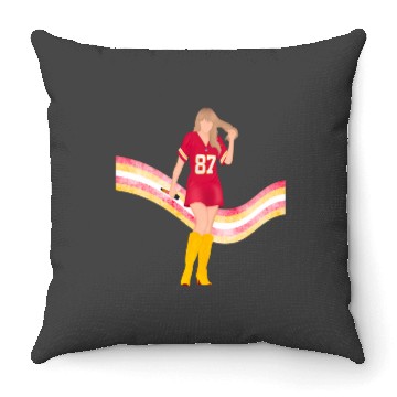 Discover taylorr Swift x Travis Kelce Jersey (V5) Throw Pillows
