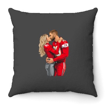 Discover taylorr Swift and Travis Kelce (2) Throw Pillows