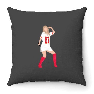 Discover taylorr Swift x Travis Kelce Jersey (V4) Throw Pillows