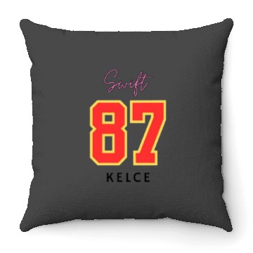 Discover taylorr Swift 87 Travis Kelce Throw Pillows