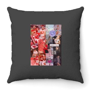 Discover taylorr Swift and Travis Kelce Throw Pillows