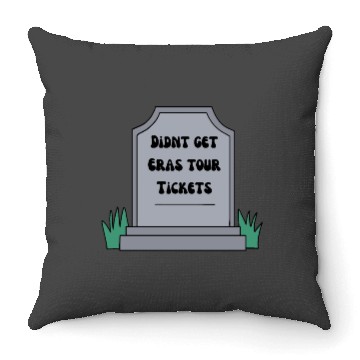 Discover Eras tour funny sticker Throw Pillows