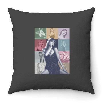 Discover eras tour Throw Pillows