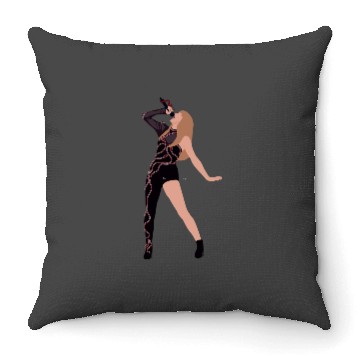 Discover Eras Tour Reputation Sticker Throw Pillows