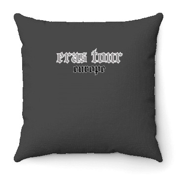 Discover Eras Tour Europe Throw Pillows