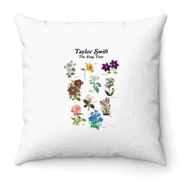 Discover Floral Tay.lor S.wi.ft Eras Throw Pillows