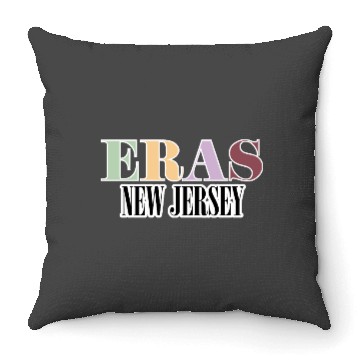 Discover Eras Tour New Jersey Throw Pillows