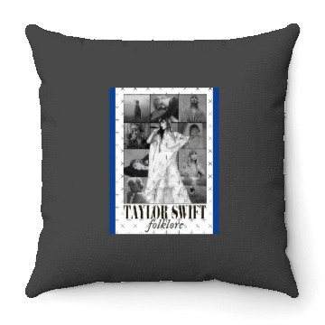 Discover Swift Folklore Eras Tour Poster Active Throw Pillows