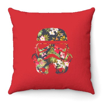 Discover Star Wars Tropical Stormtrooper Floral Throw Pillow