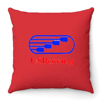 Discover Team USA Rowing US Throw Pillows