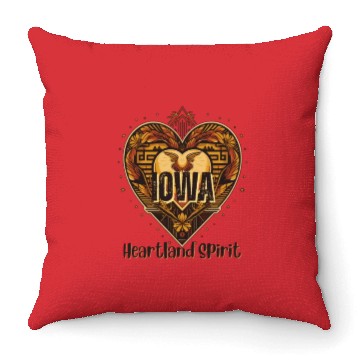 Discover IOWA Heartland Spirit Throw Pillows