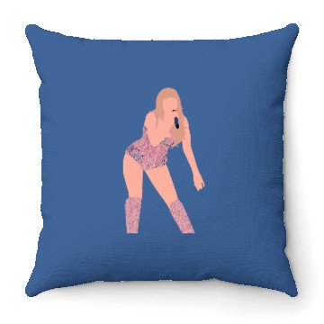 Discover eras tour lover leaning forwarsd Throw Pillows