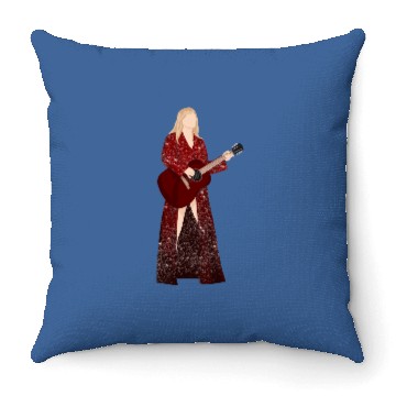 Discover red eras tour Throw Pillows