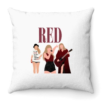 Discover taylorswift red eras tour art Throw Pillows