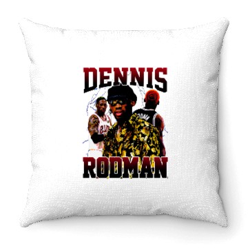 Discover Vintage Style Denis Rodman Throw Pillow