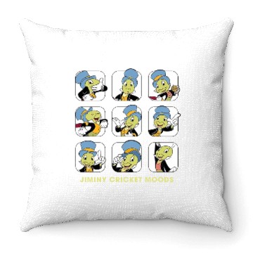 Discover Disney Jiminy Cricket Moods Throw Pillows