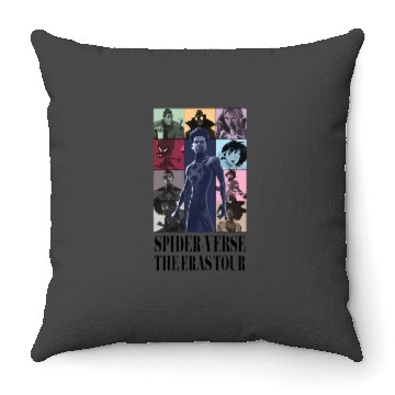 Discover SpiderVerse Eras Tour with title Throw Pillows