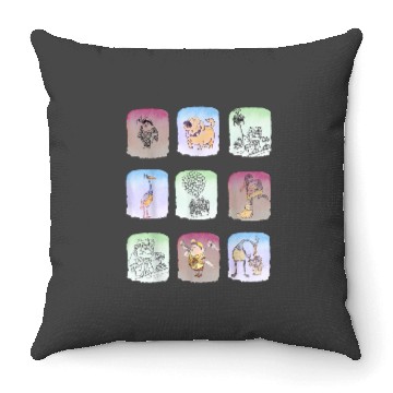 Discover Vintage Up Disney Watercolor Disney Throw Pillows