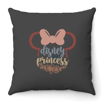 Discover Princess Disney Floral Throw Pillows, Disney Princess