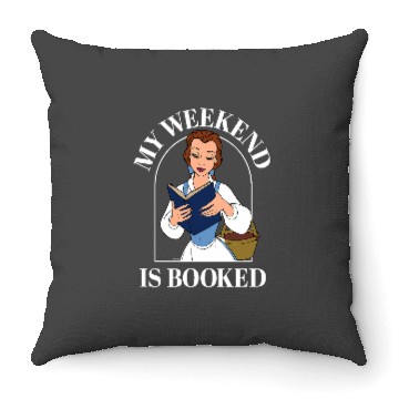Discover Disney Princess Belle My Weekend Is Booked Throw Pillows