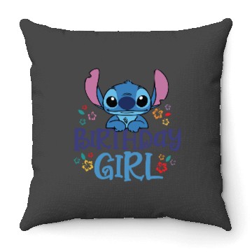 Discover Stitch Birthday Girl Throw Pillows, Disney Lilo Stitch Throw Pillows, Birthday Boy Throw Pillows