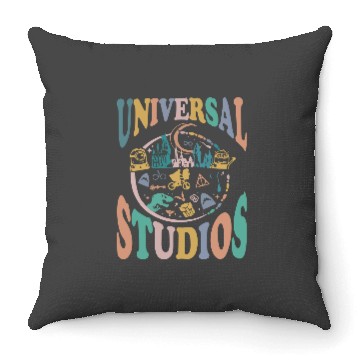 Discover Disney Universal Studios Throw Pillows, Vintage Universal Studios Throw Pillows, Universal Trip 2024 Throw Pillows