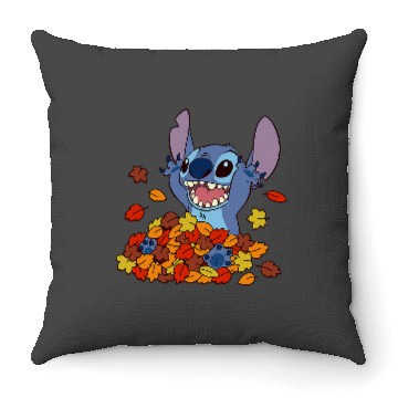 Discover Disney Lilo Stitch Autumn Leaves Stitch Throw Pillows