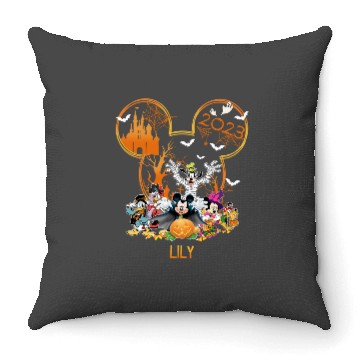 Discover Disney Halloween Mickey and Friends Lily Throw Pillows