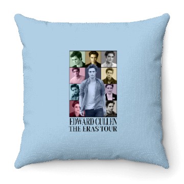 Discover Edward Cullen Eras Tour Throw Pillows | Vintage Edward Cullen Throw Pillows | Edward Cullen Homage Throw Pillows