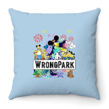 Discover Wrong Park Tyrannosaurus 2023 Disney Throw Pillows