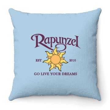 Discover Disney Tangled Rapunzel Go Live Your Dream Throw Pillows