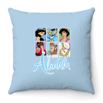 Discover Disney Aladdin Characters Group Throw Pillows
