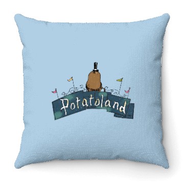 Discover Potatoland Throw Pillows, Disney Women's Throw Pillows, Magic Kingdom Throw Pillows E0837