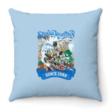 Discover Disney Splash Mountain Vintage Throw Pillows, Splash Mountain,