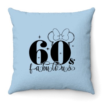 Discover 60th Birthday Throw Pillows, Disney Birthday Throw Pillows, Custom Birthday Throw Pillows