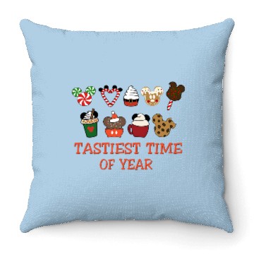 Discover Christmas Disney Snacks Throw Pillows