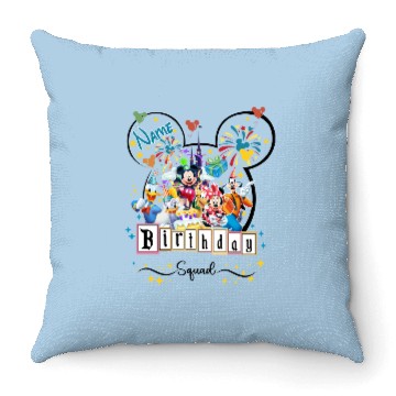 Discover Disney Birthday Squad Throw Pillows