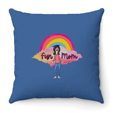 Discover Boho Rainbow Bobs Burgers Linda Belcher Fun Mom Throw Pillows