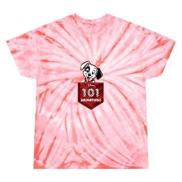 Discover Disneys 101 dalmatians pocket logo long sleeve Tie Dye T-Shirts