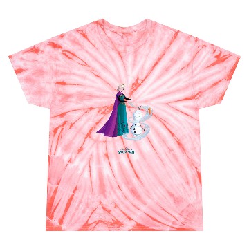 Discover Disneys once upon a snowman elsa creates olaf Tie Dye T-Shirts