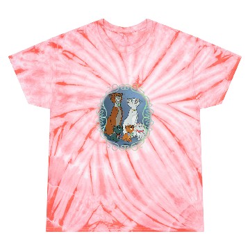 Discover Womens Disneys Aristocats Scroll VNeck Tie Dye T-Shirts