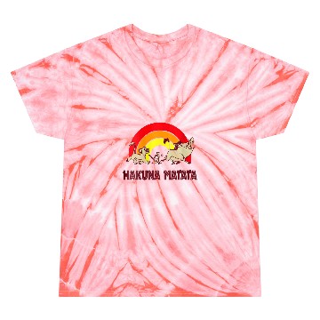 Discover womens Disneys lion king warm rainbow hakuna matata Tie Dye T-Shirts