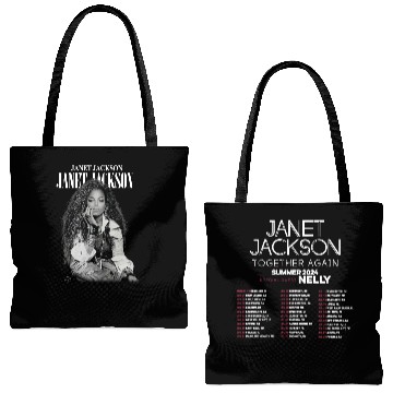 Discover Graphic Janet Jackson 2024 Tour Tote Bags (AOP)