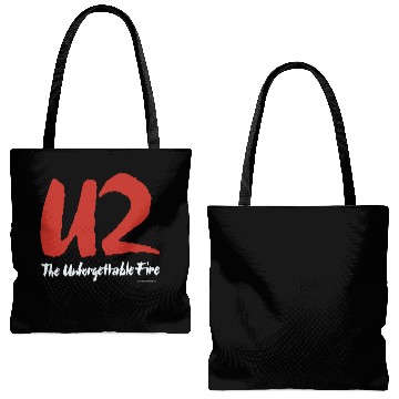 Discover vintage 1985 U2 Unforgettable Fire Tote Bags (AOP)