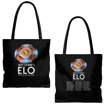Discover Jeff Lynne's ELO - The Over and Out Tour 2024 Double Sided Tote Bags (AOP)